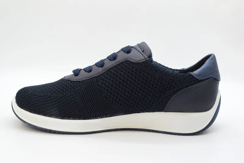 Ara Sneaker donna Lissabon calzata G zeppa 30 mm 12-54052 02 Blau Night - immagine 3