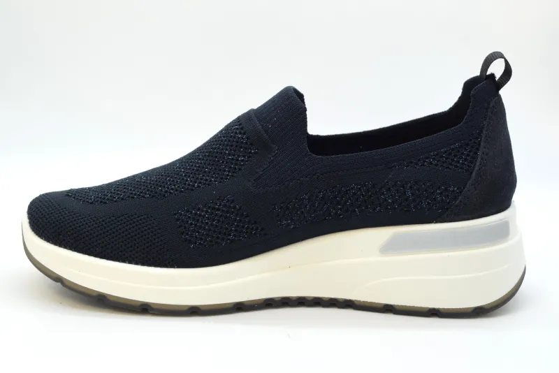 Ara Slip On Elasticizzata Garda Calz H Zeppa 40 Mm 12-57712 02 Blue/blue Blau - immagine 3