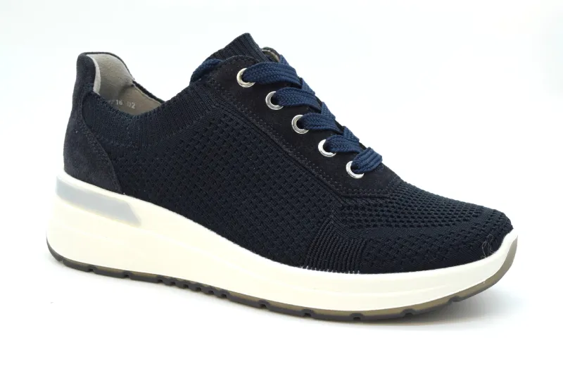 Ara Sneakers Elast. String. Garda Calz H-zeppa 40mm 12-57716 02 Blue - immagine 2