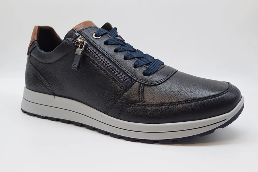 Ara Sneakers Sportiva Linea Matteo 2.0 Calzata H 11-24501 12 Blau/cognac - immagine 2