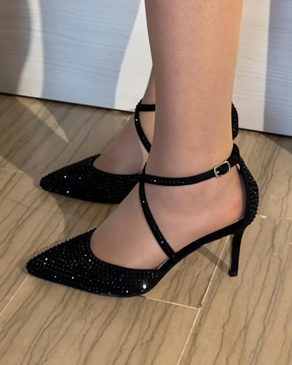 DÉCOLLETÉ AZAREY IN PELLE NERA