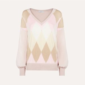 Ballantyne Pullover a rombi scollo a V