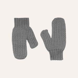 Ballantyne Manopole in panno di lana grigio