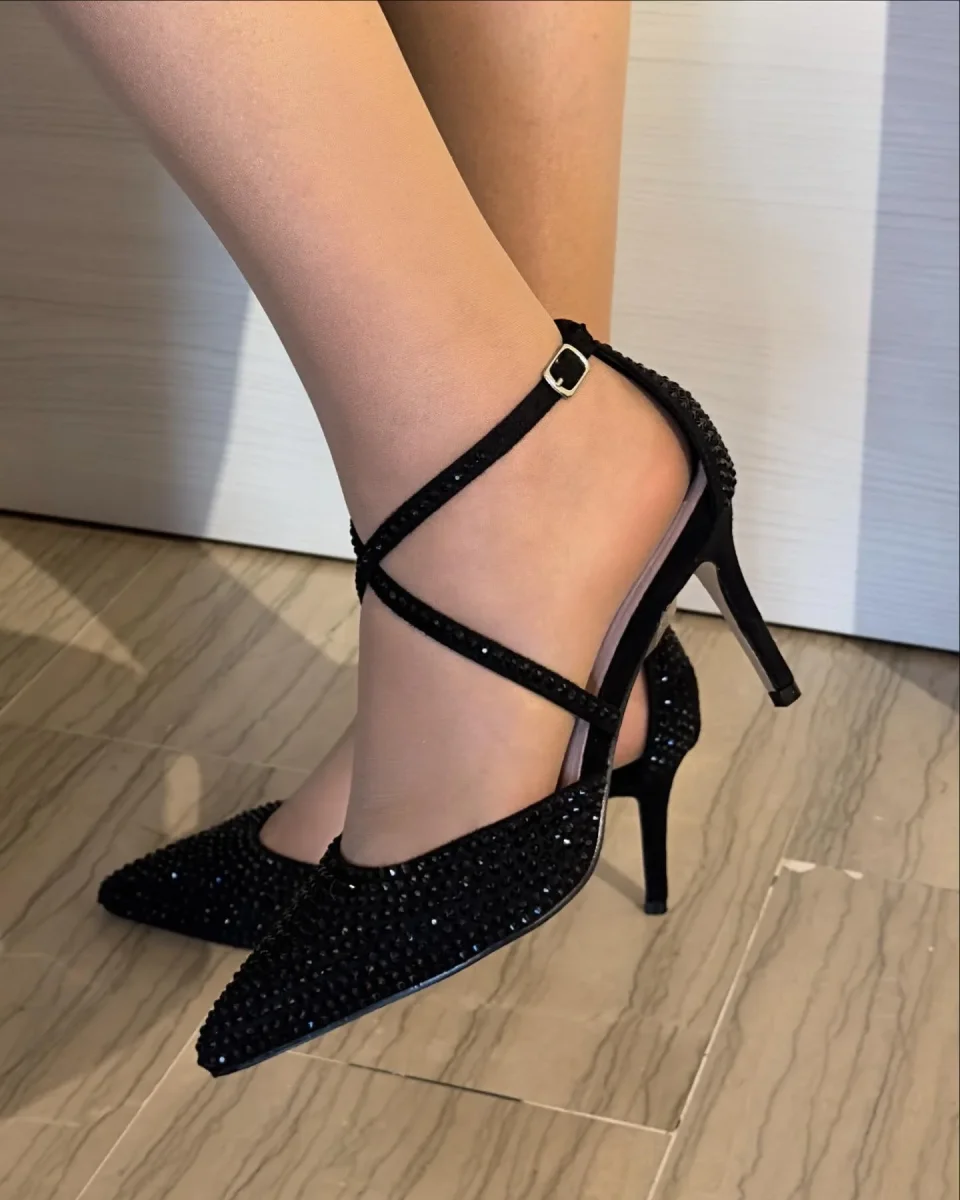 DÉCOLLETÉ AZAREY IN PELLE NERA - immagine 4