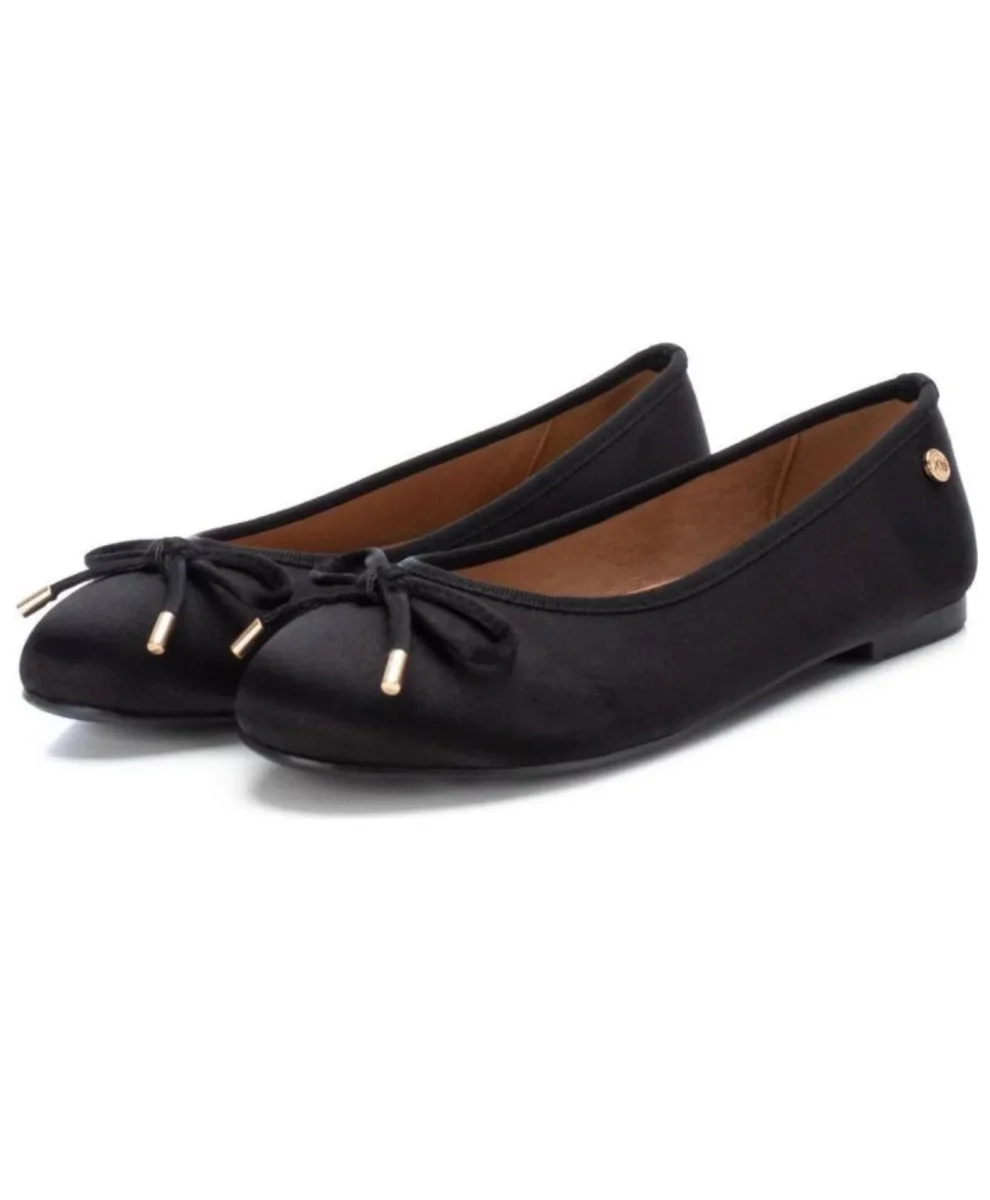 BALLERINA NERA IN RASO XTI - immagine 4