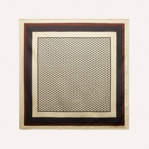 Ballantyne Foulard in seta toni bianco