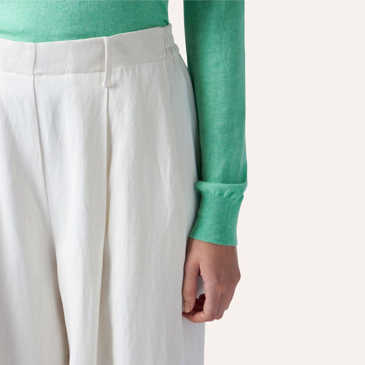 Ballantyne Pantaloni a Palazzo in lino e seta - immagine 3