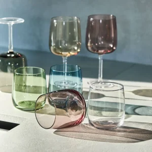 Set 6 Bicchieri in Vetro di Murano Fatto a Mano - Collezione Solaris Maison Sucrèe