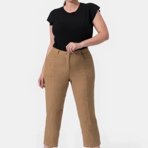 Bubble Gax Pantalone di lino viscosa stretch