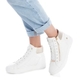 SNEAKER XTI ALTA BIANCA E ORO