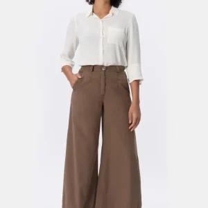 Creta Stp Pantalone fluido gamba larga