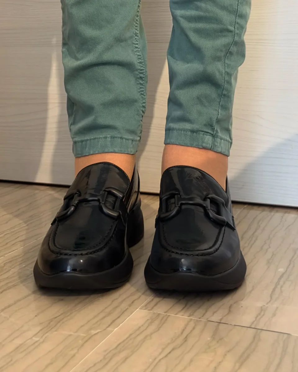 MOCASSINO XTI NERO CON FIBBIA - immagine 4