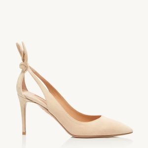 Aquazzura Bow Tie Pump 85 Nude