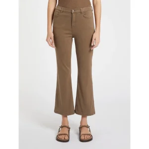 Pantalone 5 tasche flare crop - MARRONE MARELLA MONOCHRONE