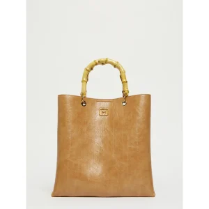 Shopper in tessuto spalmato con stampa rettile - CUOIO MARELLA