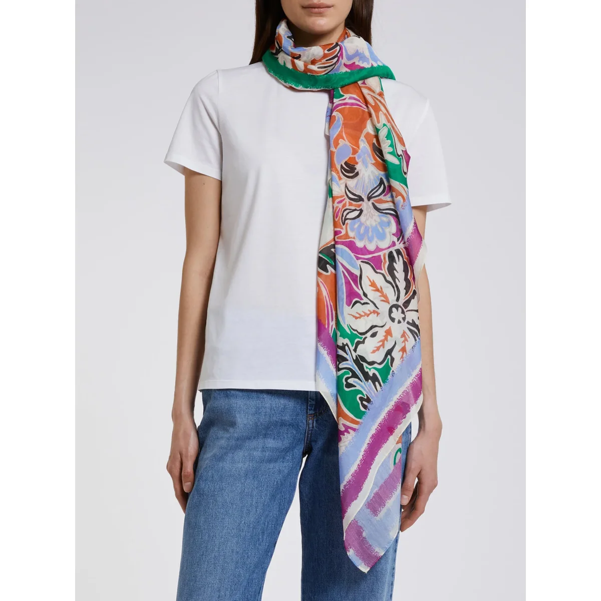 Scialle in misto seta - MULTICOLOR MARELLA - immagine 3