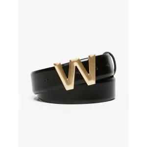 CINTURA IN PELLE CON LOGO weekend maxmara
