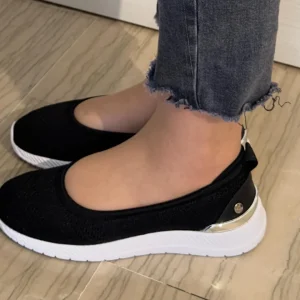 BALLERINA XTI NERA IN STOFFA