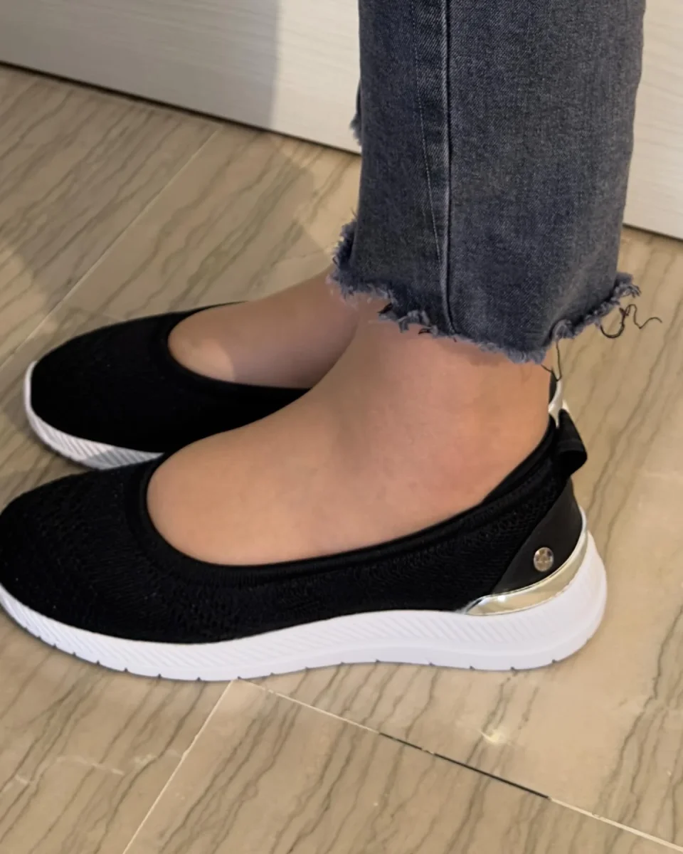 BALLERINA XTI NERA IN STOFFA