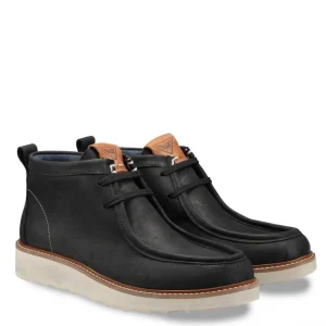 DOCKSTEPS SCARPONCINO “BARCA” IN VERA PELLE NERO