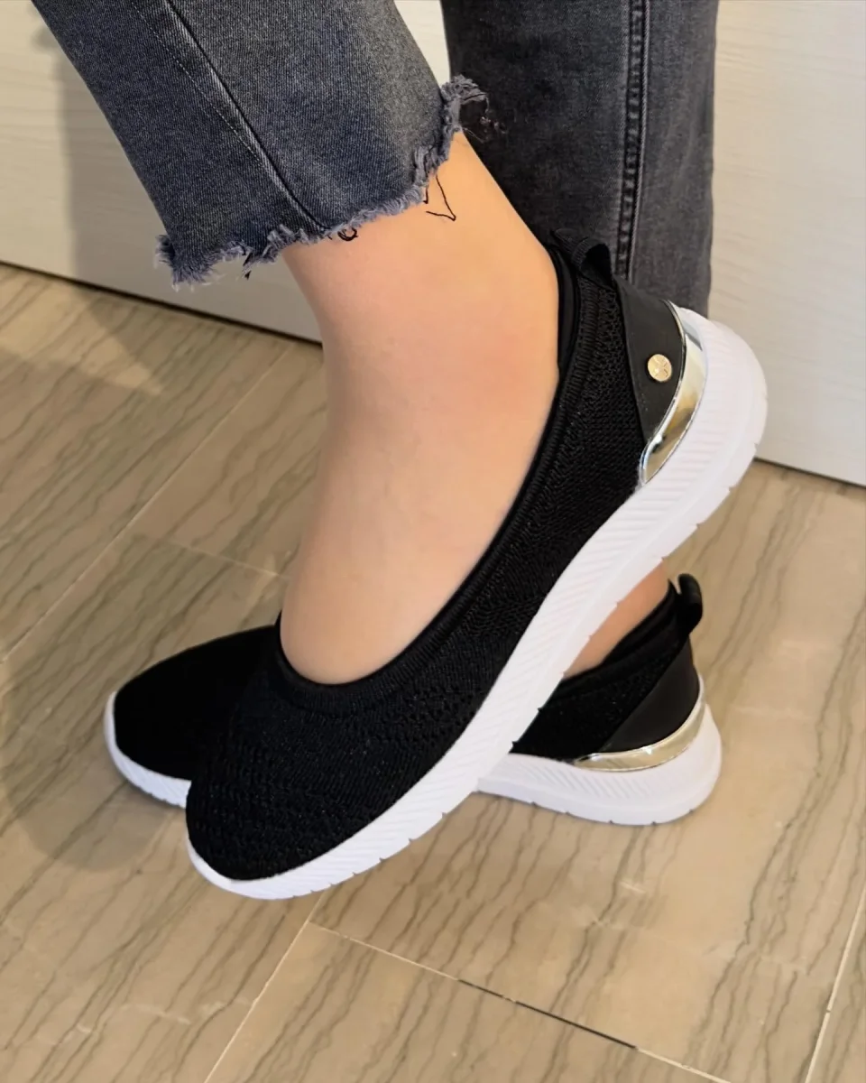 BALLERINA XTI NERA IN STOFFA - immagine 3