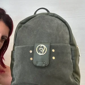 ZAINO CARMELA IN PELLE VERDE