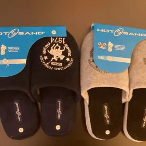 PANTOFOLE DA CASA BLU NAVY O GRIGIA