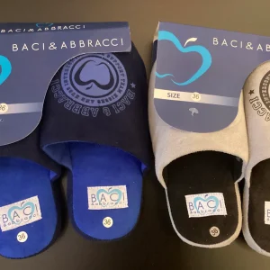 PANTOFOLE DA CASA RAGAZZO/UOMO BLU NAVY O GRIGIA