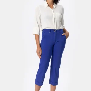 Greet azzurro Pantalone in Punto Milano Light