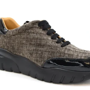 Marro Sneakers Stringata OV000012 Vernice Nero/rude Marrone