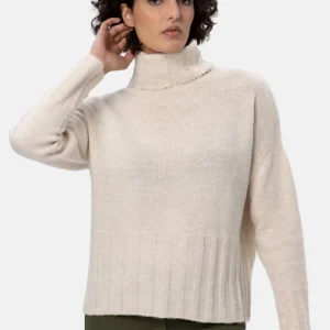 Grazia maglia Dolcevita Bianco