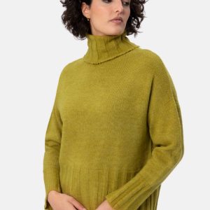 Grazia maglia Dolcevita V Verde