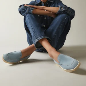 Hogan Mocassino in suede Azzurro