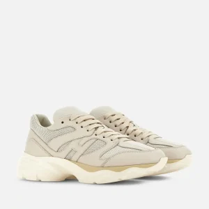 Hogan Sneakers sportiva in pelle crema