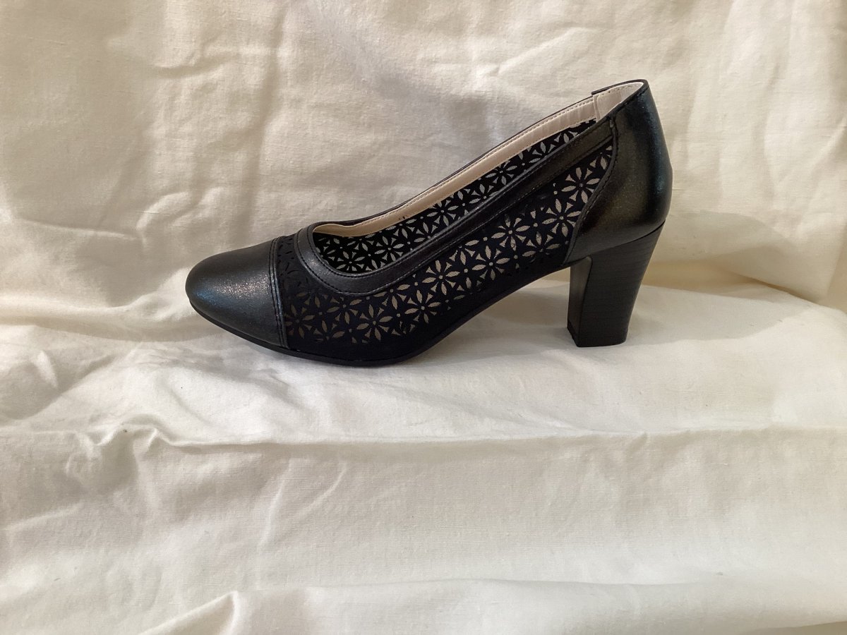 DÉCOLLETÉ NERA TRAFORATA COMODA - immagine 2