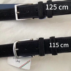 CINTURA NERA PELLE SCAMOSCIATA