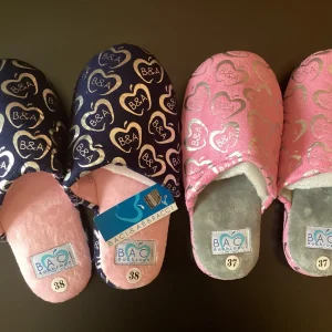 PANTOFOLE DA CASA ROSA O BLU NAVY