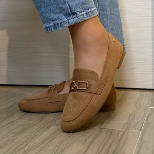 MOCASSINO XTI DONNA CAMEL CAMOSCIO SINTETICO