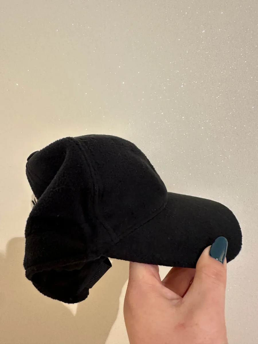 CAPPELLO NERO IN PILE - immagine 3