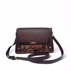POCHETTE CON TRACOLLA GATTINONI BINTD8356WZTBG7- BURGUNDY GARNET 