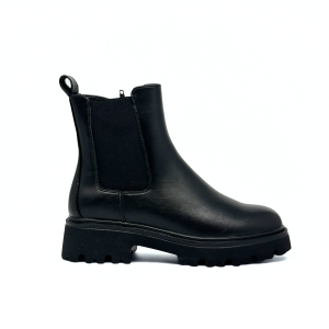 TRONCHETTO KEYS DONNA IN PELE NERO K-11464