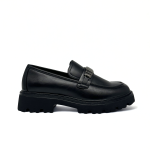 MOCASSINO KEYS DONNA IN PELLE NERO K-11461