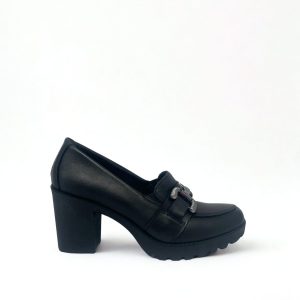 MOCASSINO CON TACCO DONNA IMAC 215379 011/BLACK