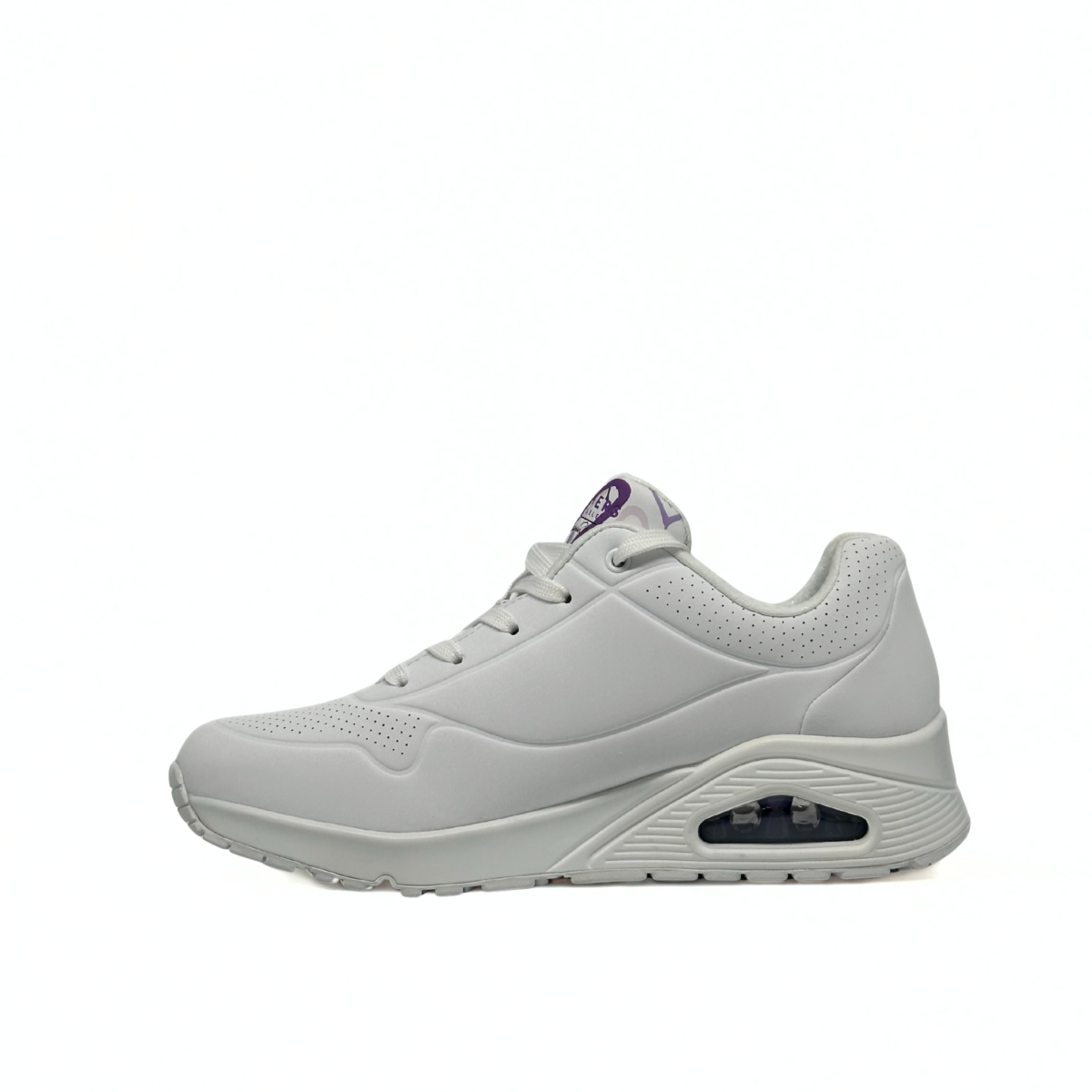 Sneaker SKECHERS DONNA UNO SPREAD THE LOVE WHITE/LAVANDER/PURPLE 155570/WLPR - immagine 3
