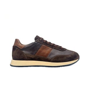 SNEAKERS UOMO NERO GIARDINI IN PELLE MORO I500901U