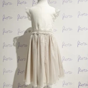 Vestito cerimonia toni naturali Paz Rodriguez