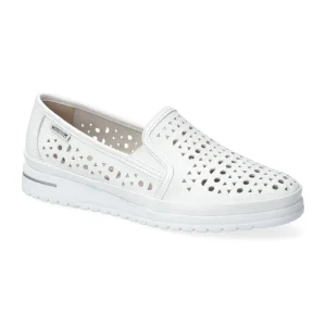 Mephisto Mocassino Accollato Sfoderato Forato JANA PERF Empire 9230 White