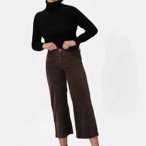 Karry V6 Pantalone cropped in velluto a coste