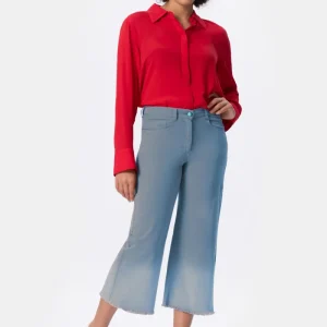 Kerida Ek Pantalone di cotone gamba larga