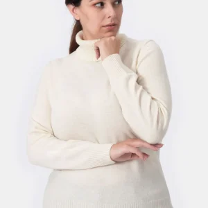 Lenora Dolcevita in lana Bianco